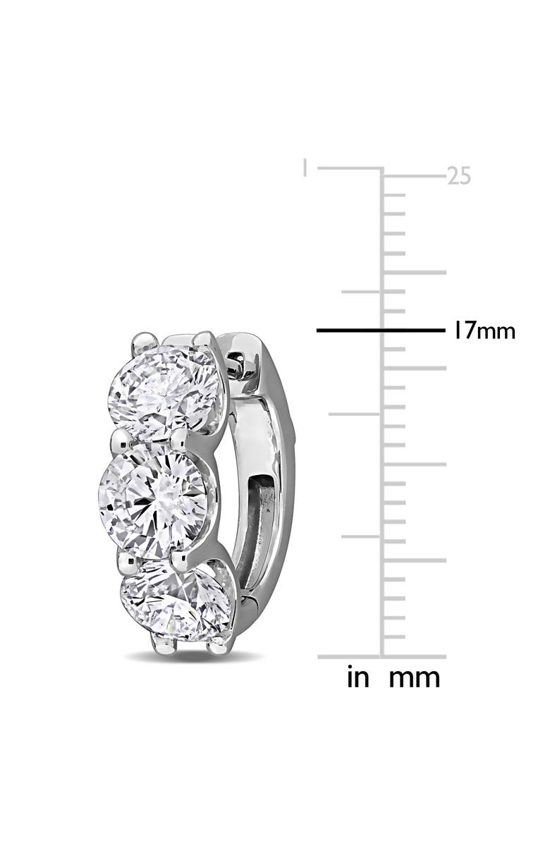 Julianna B. 4 4/5ct. t.w. Lab-Grown Diamond Hoop Earrings 14k, Alternate, color, White Gold