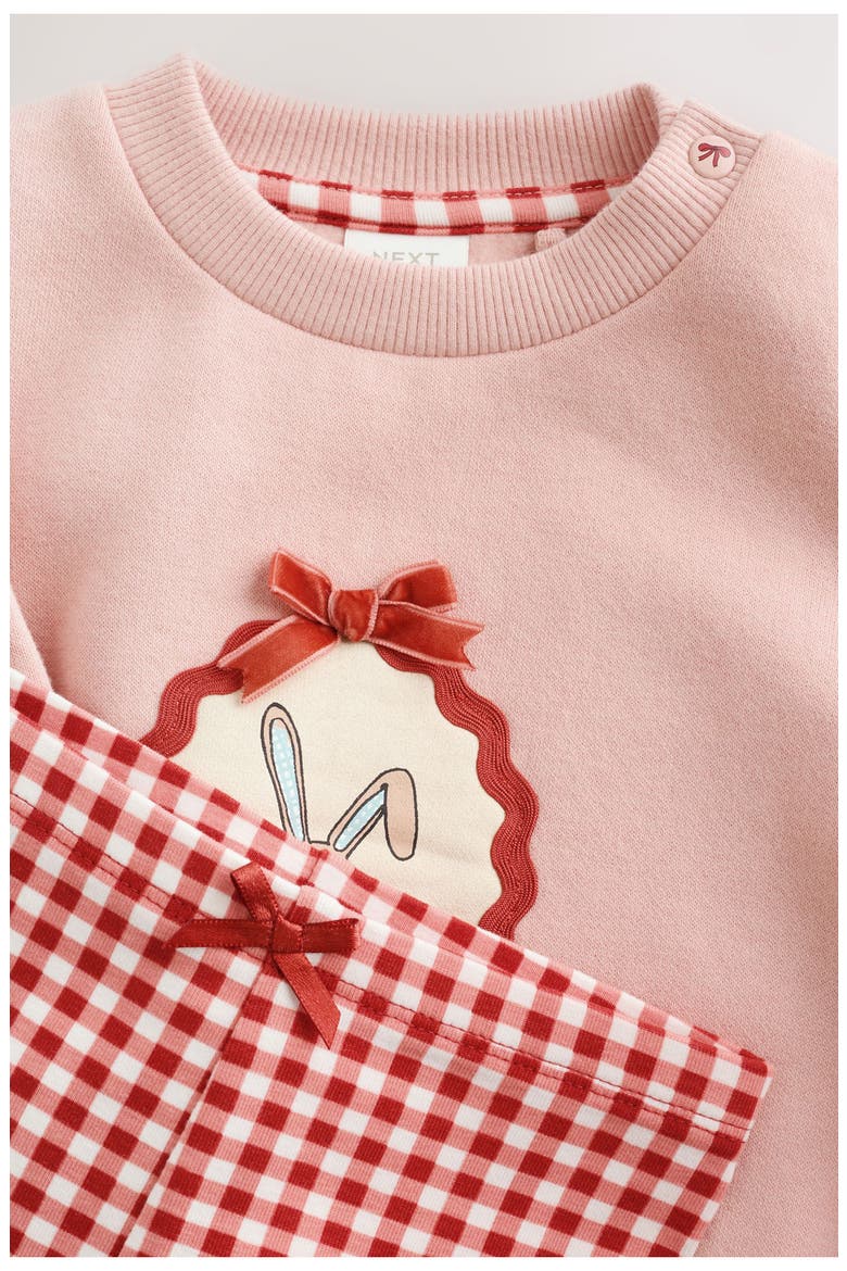 Kids' Bunny Sweater and Leggings Set, Alternate, color, PINK