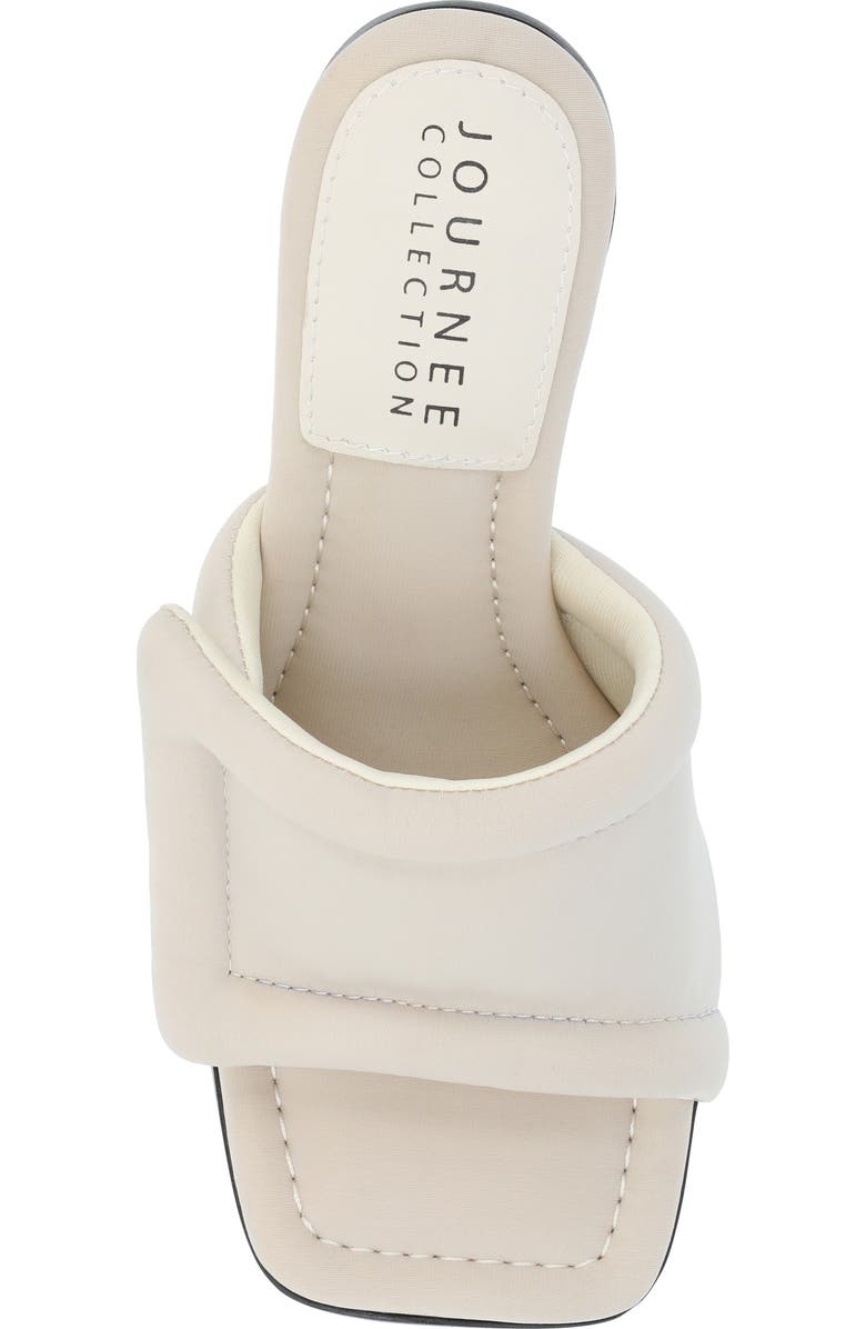 Journee Collection Addriel Slide Sandal, Alternate, color, Bone