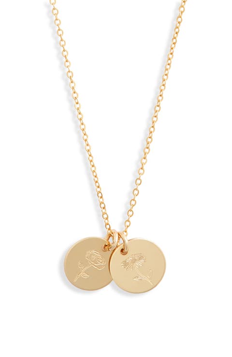 Lily Multi Birth Flower Necklace