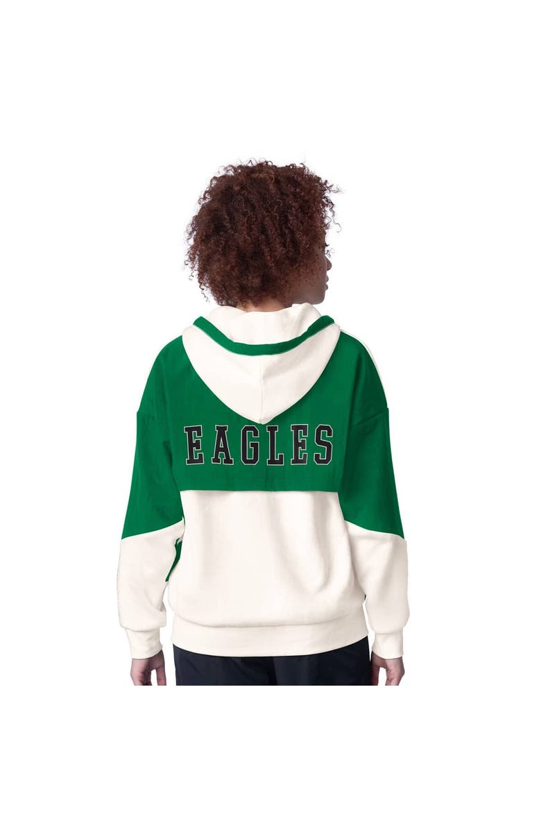 STARTER Women's Starter White Philadelphia Eagles Scrimmage Full-Zip Hoodie, Alternate, color, 