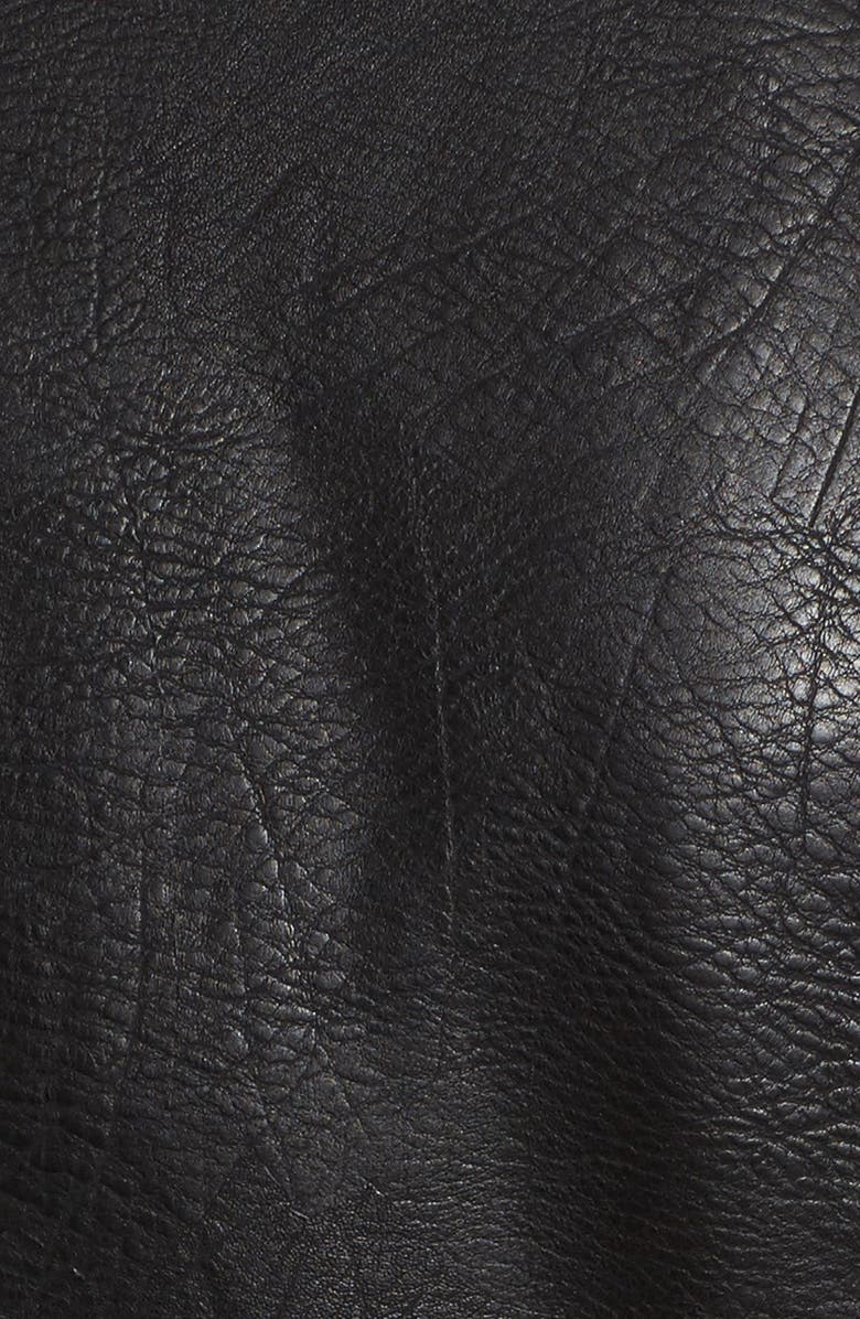 Halogen<sup>®</sup> Quilted Faux Leather Moto Jacket, Alternate, color, 