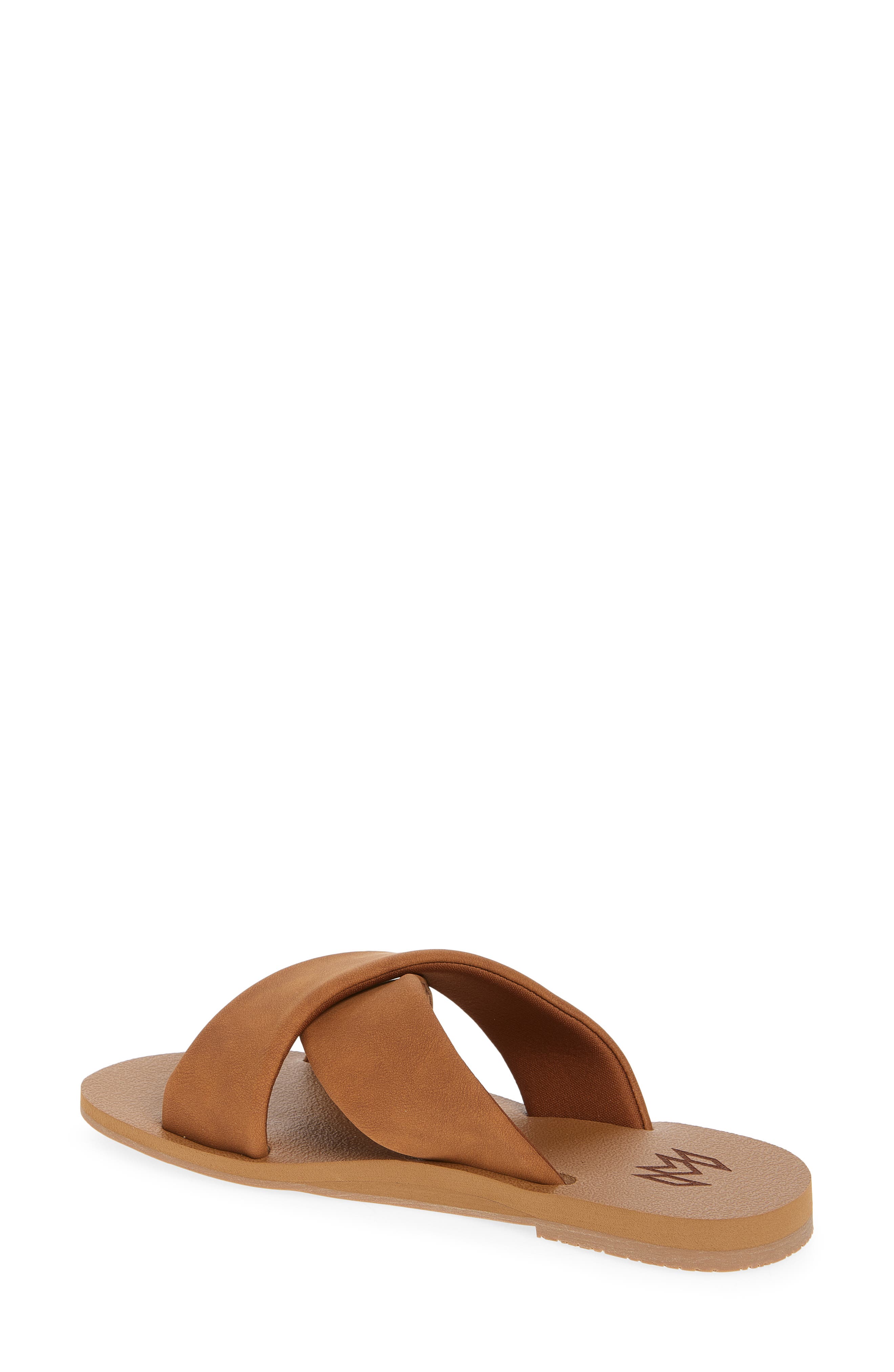Ellie Cross Strap Slide Sandal, Alternate, color, SADDLE