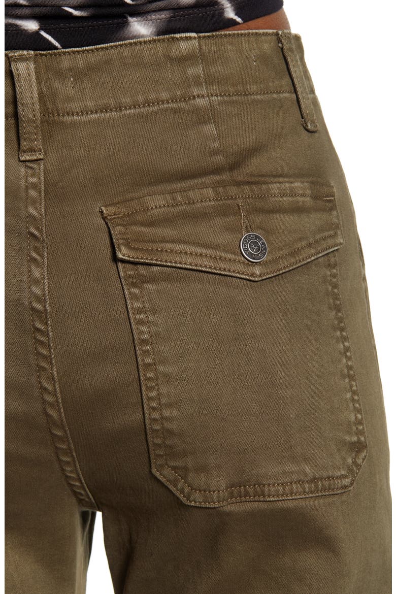 Vigoss Crop Flare Carpenter Pants, Alternate, color, OLIVE