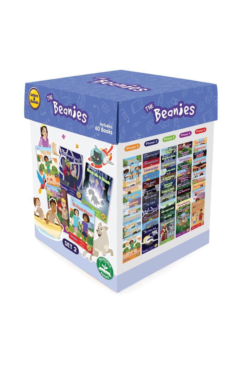 Beanstalk Books The Beanies Hilo Diversity Decodable Boxed Set 2 W/ 60 Books, Main, color, Multicolored