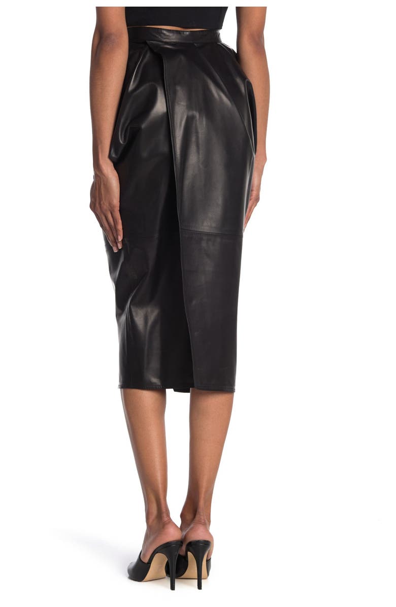 Proenza Schouler Leather Tulip Skirt, Alternate, color, 
