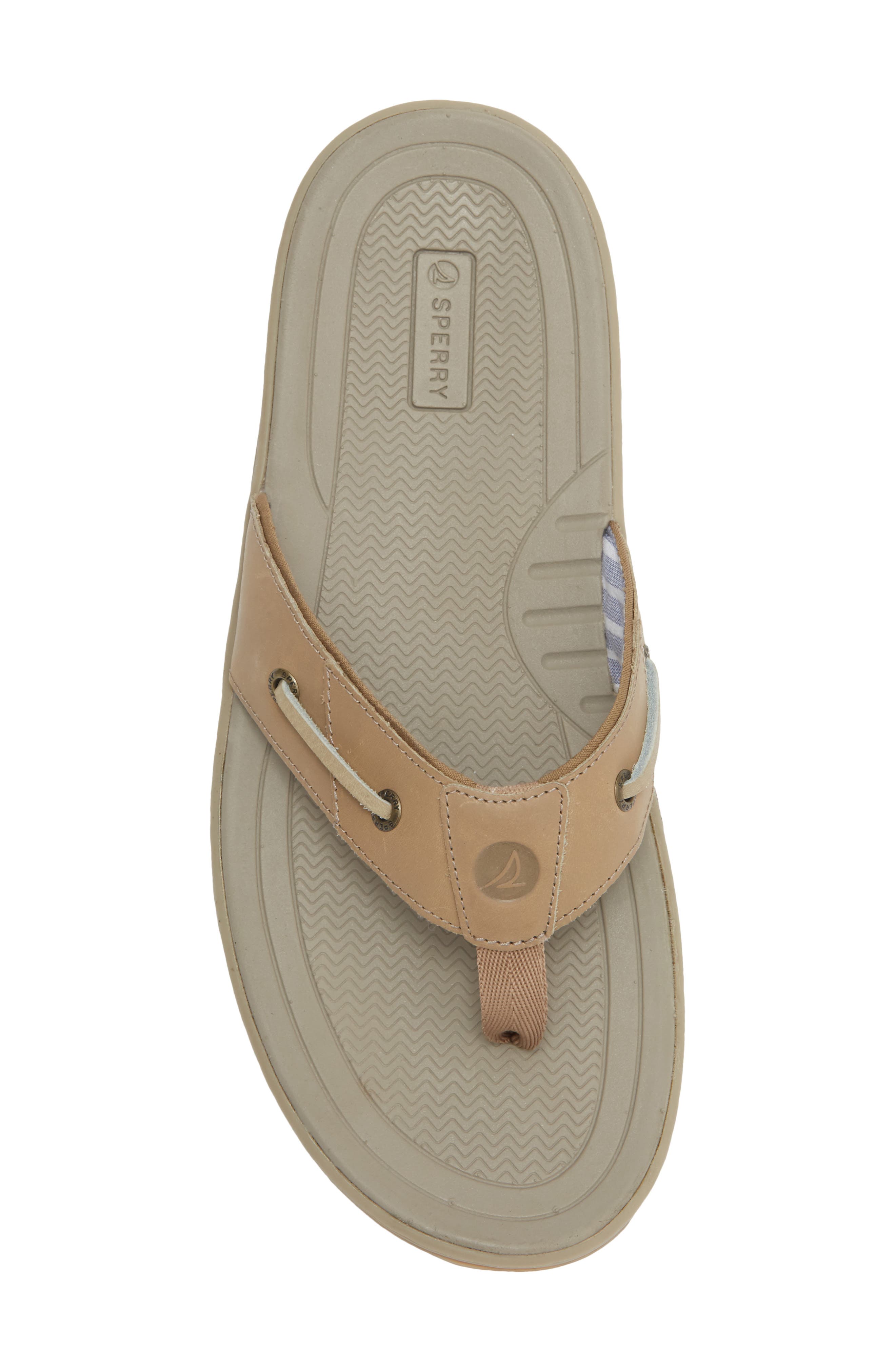 Sperry Baitfish Flip Flop, Alternate, color, Medium Beige