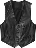 AllSaints Arla Leather Vest