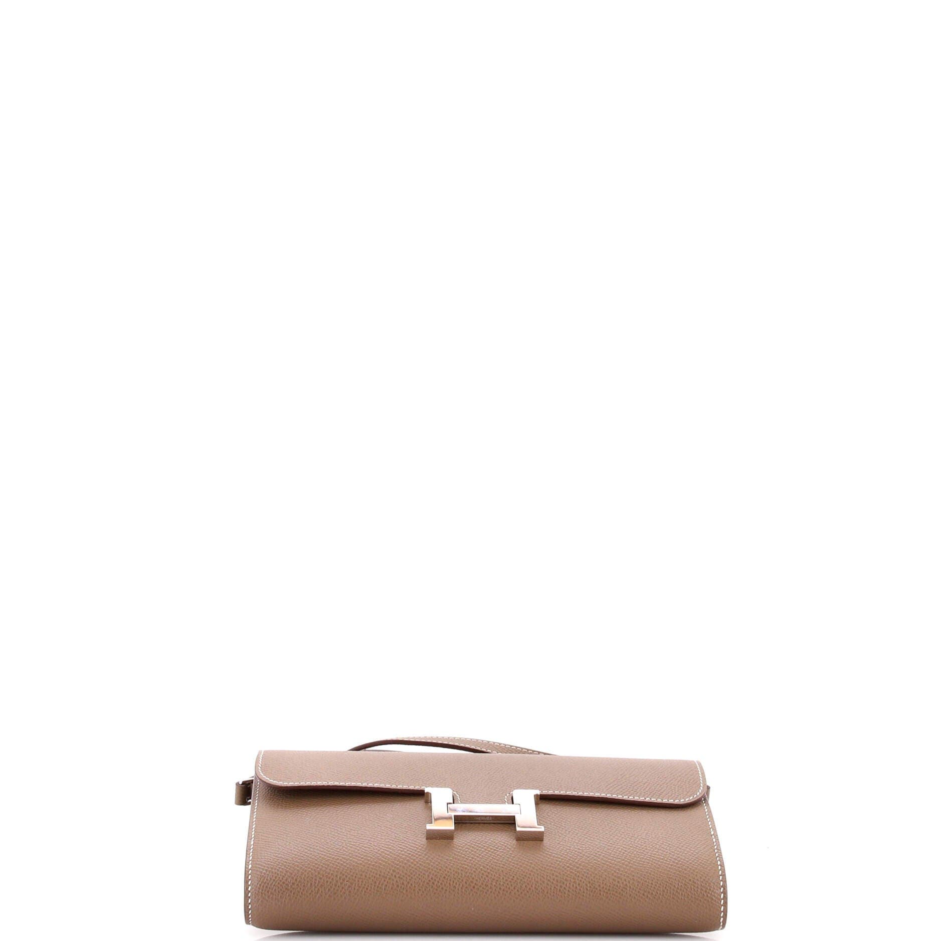 Pre-Owned Hermes Constance To Go Wallet Epsom, Alternate, color, Etoupe