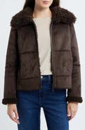 Sam Edelman Zip Front Faux Shearling Jacket