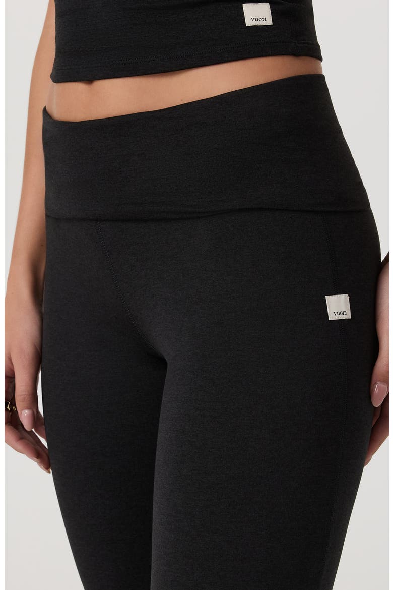 Halo Foldover Pants, Alternate, color, BLACK HEATHER