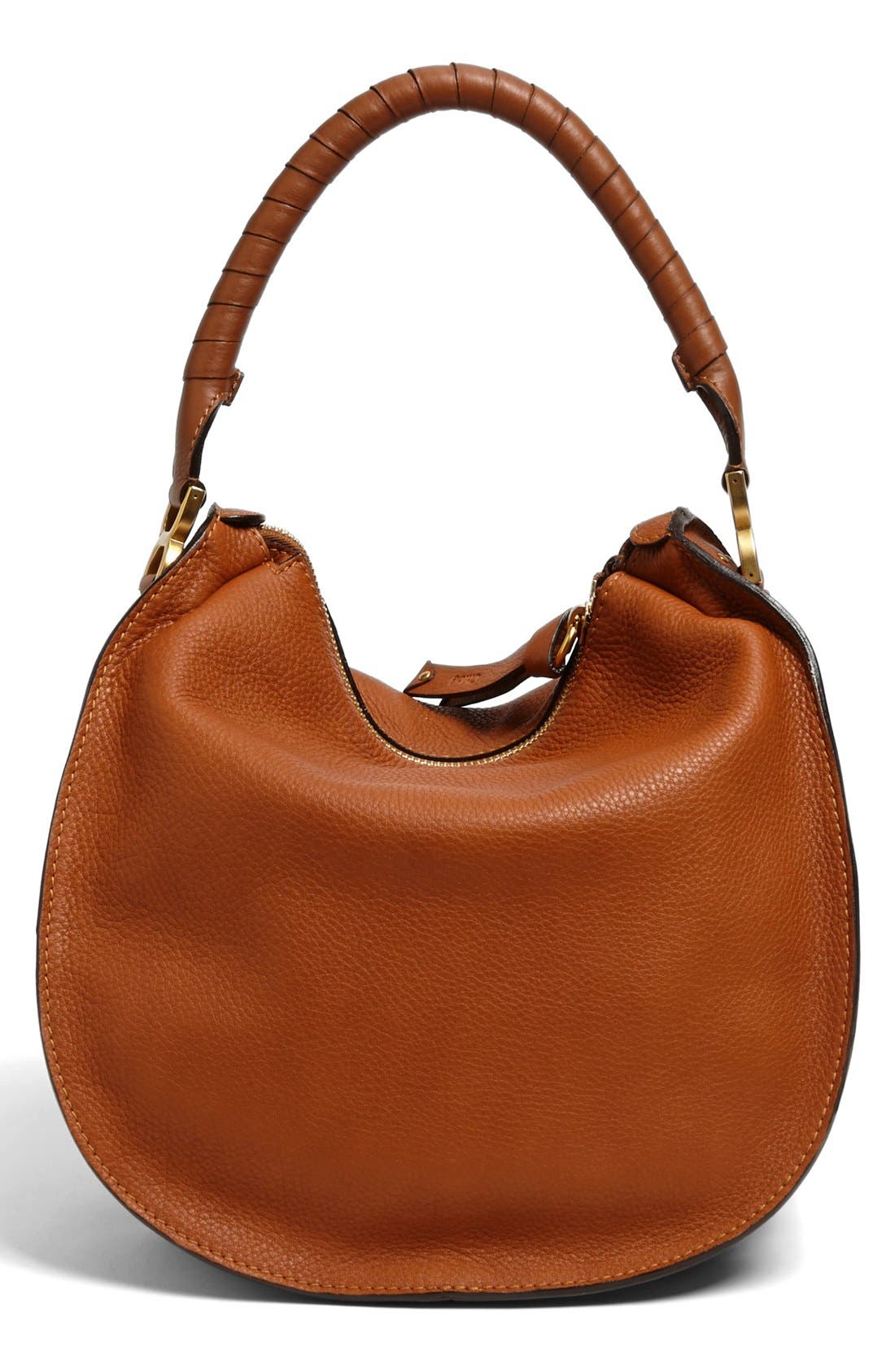 'Marcie - Medium' Leather Hobo, Alternate, color, TAN