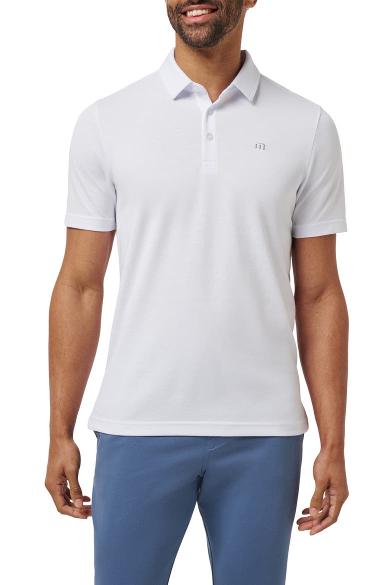 Warm Skies Polo, Main, color, WHITE