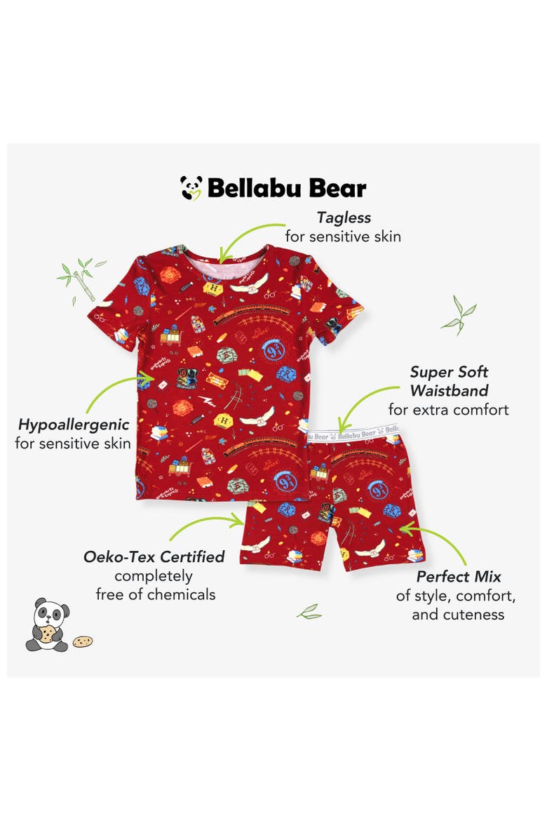 Hogwarts Express Kids 2-Piece Short Sleeve & Shorts Pajama Set, Alternate, color, Hogwarts Express