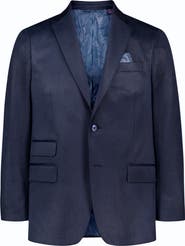 Robert Graham Colden Navy Velvet Houndstooth Sport Coat