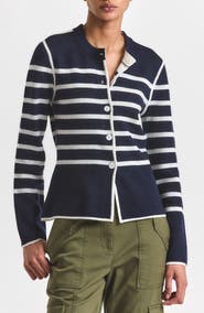 Derek Lam 10 Crosby Mariana Reversible Button-Up Sweater