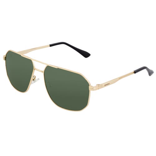 BREED Norma Polarized Sunglasses in Gold/black 
