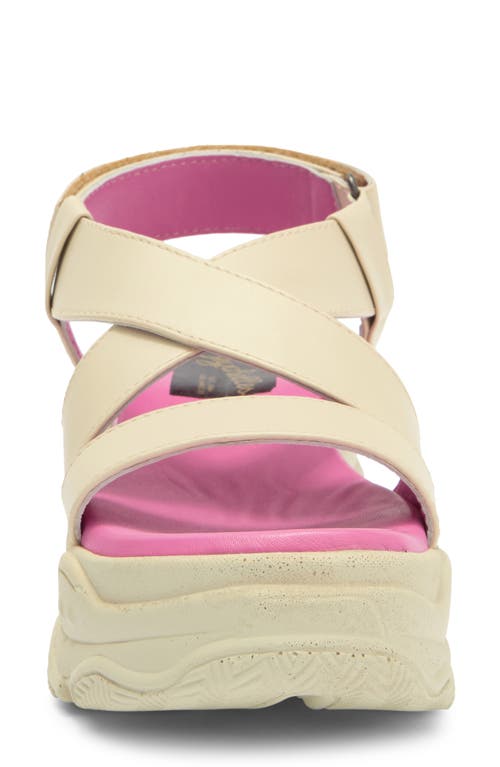Seychelles Walk The Line Platform Sandal In Off White