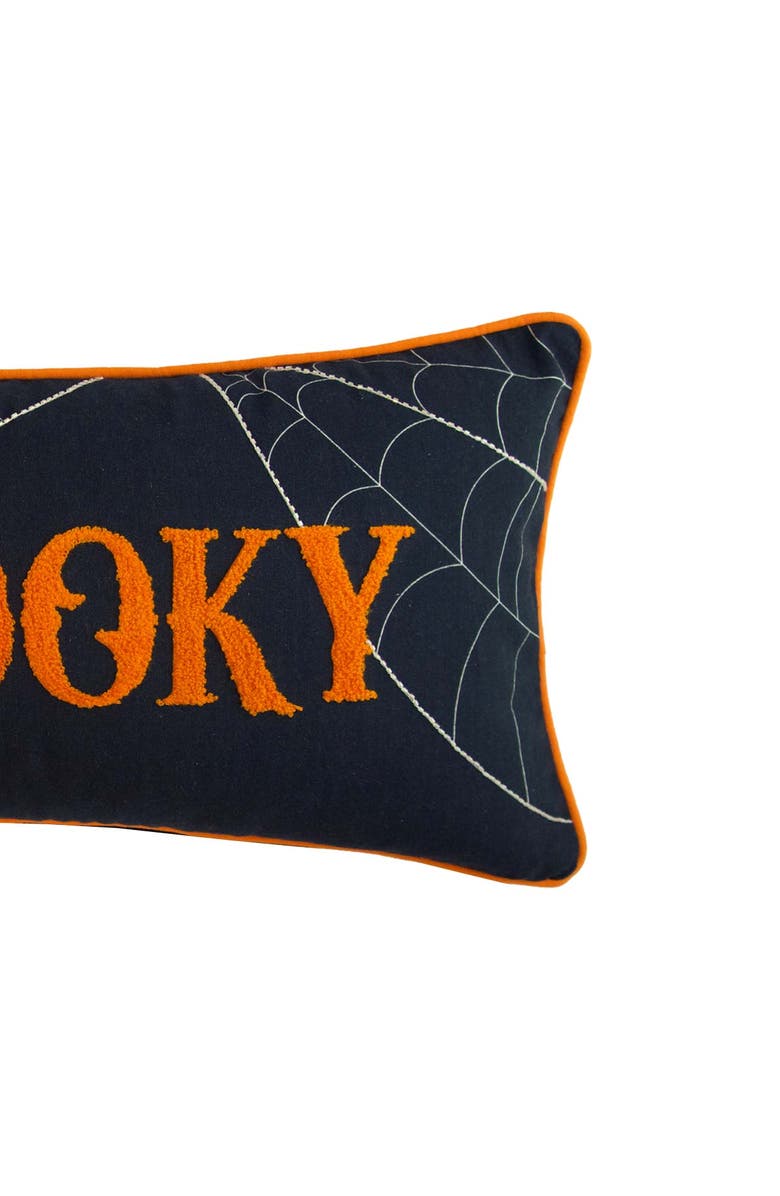 C&F Home Halloween Rectangle Spider Web Accent Pillow, 12" x 24", Alternate, color, Black