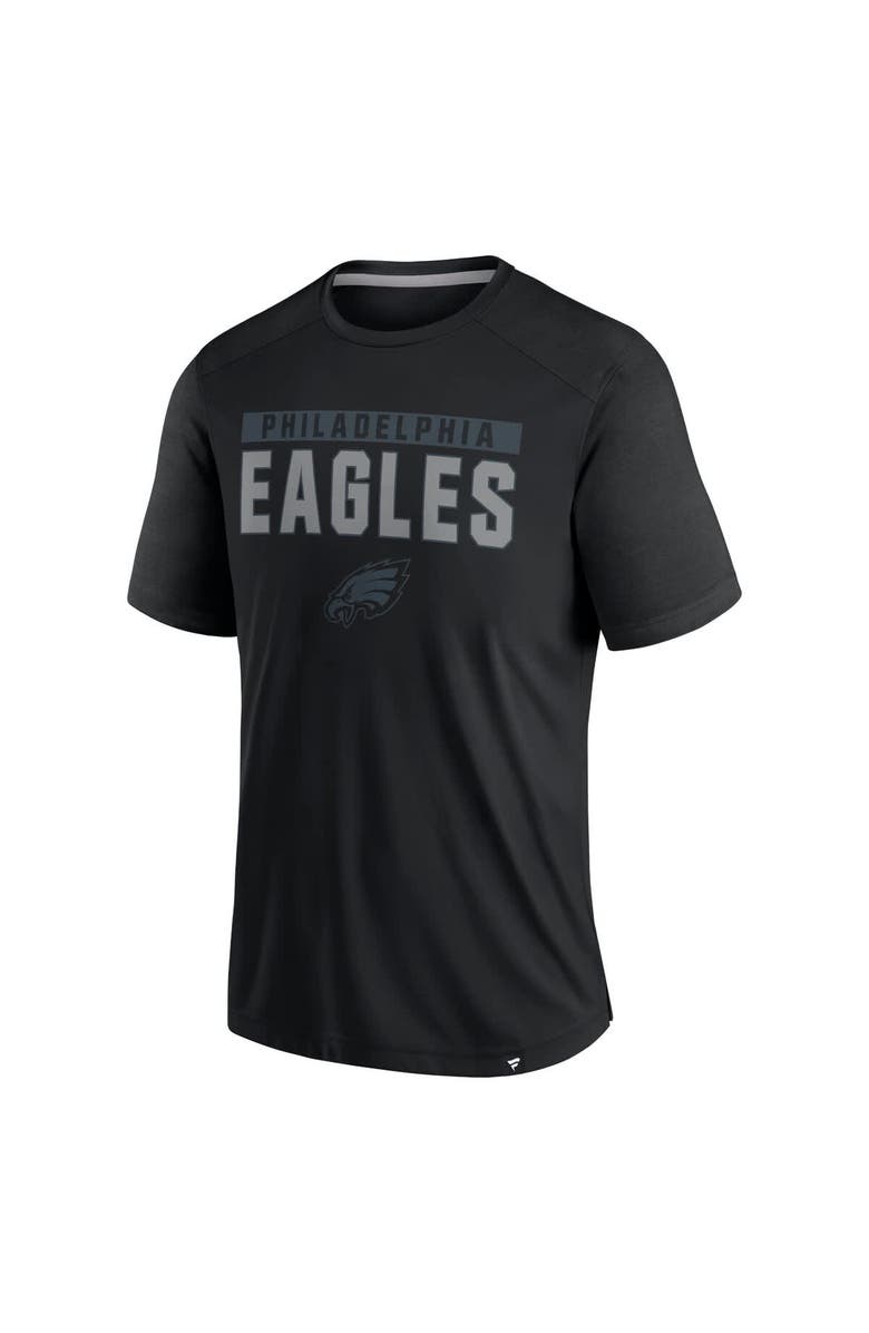 FANATICS Men's Fanatics Black Philadelphia Eagles Defender Blackout T-Shirt, Alternate, color,