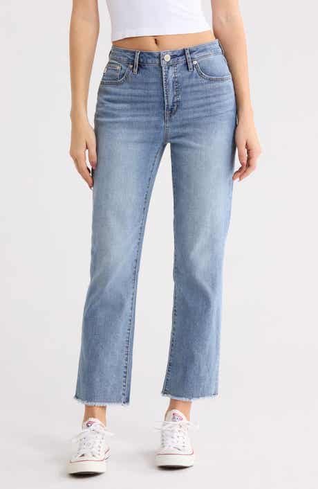 Seven7 High Waist Ankle Straight Leg Jeans