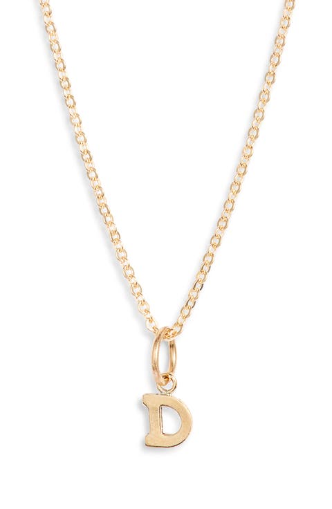 Initial Pendant Necklace