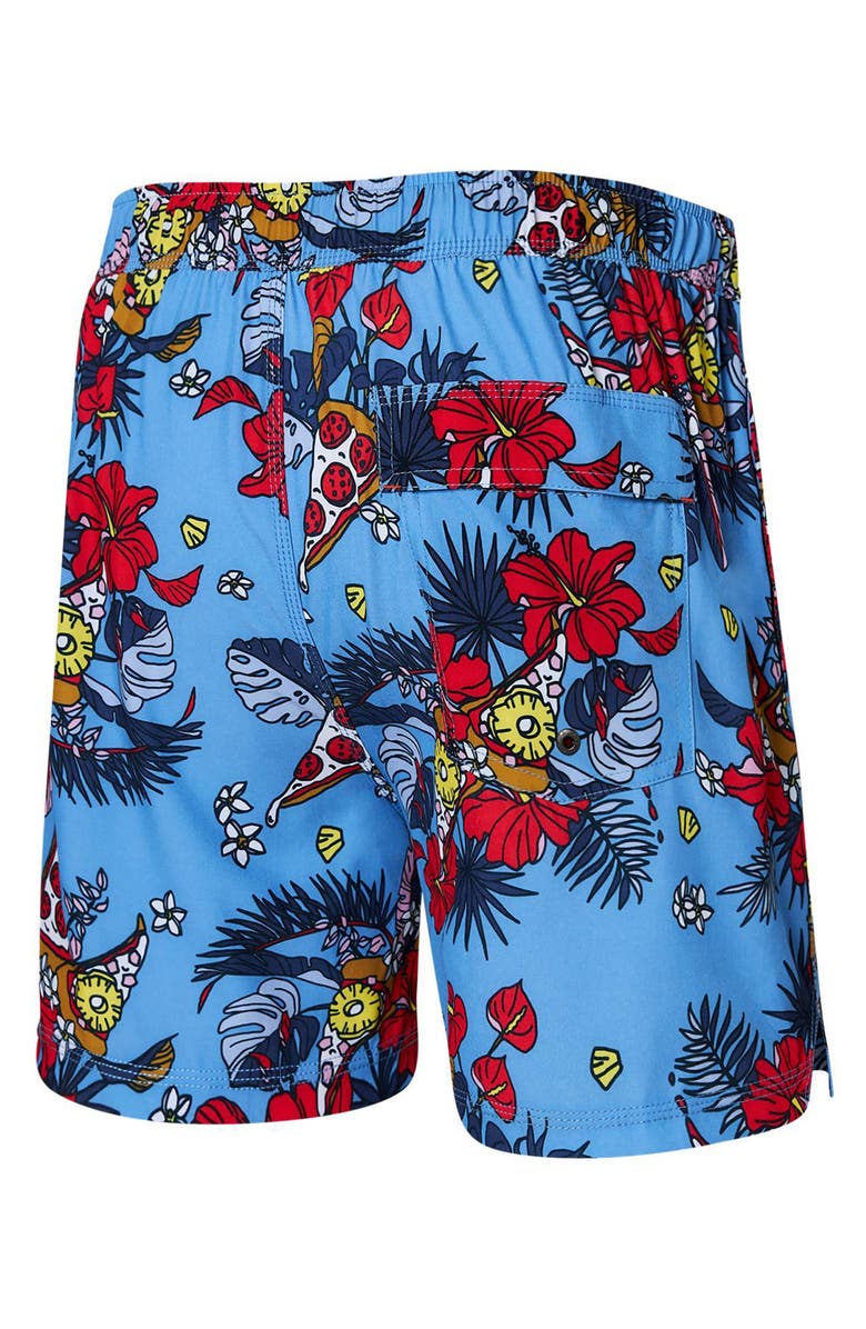 SAXX Floral Print 2N1 Volley Shorts, Alternate, color,