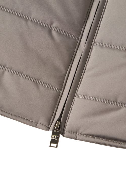 Robert Talbott Driver Quilted Vest In Gray