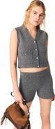 maje Rhinestone Knit Top