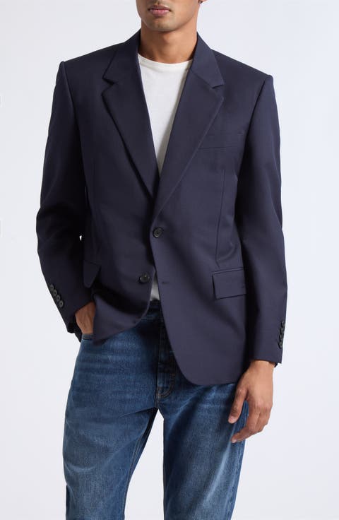 Notch Lapel Wool Sport Coat