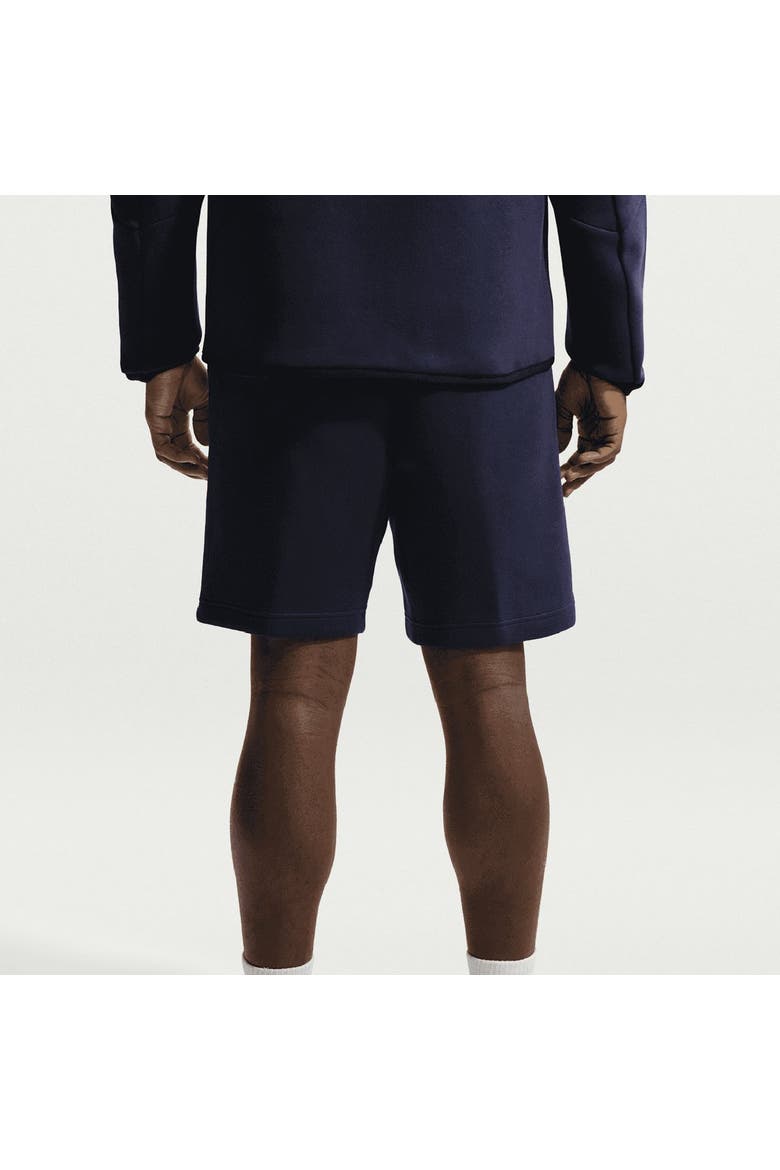 Men's Nike Navy Barcelona Tech Fleece Shorts, Alternate, color, Navy