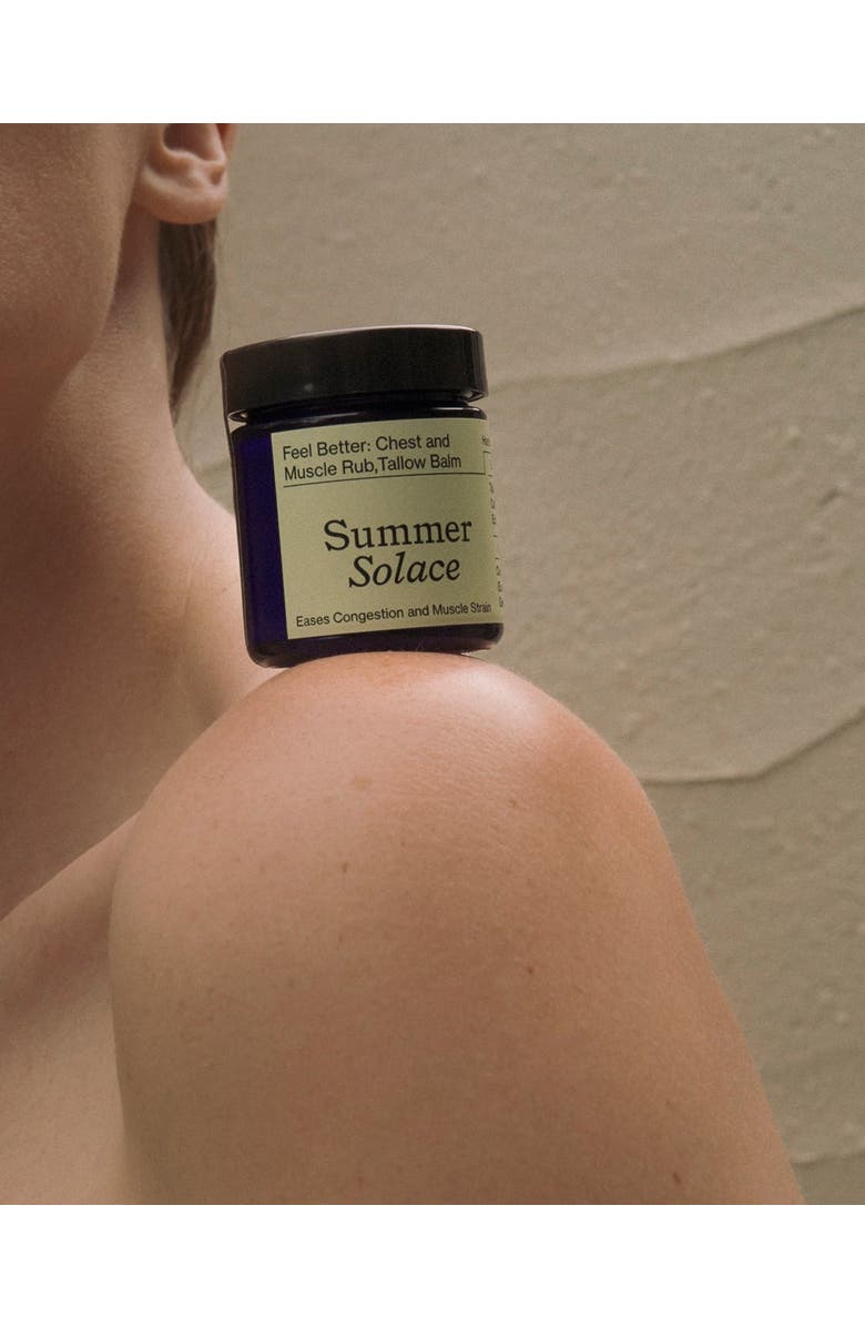 Summer Solace Tallow Feel Better Chest and Muscle Rub Balm, Alternate, color, Dark Blue