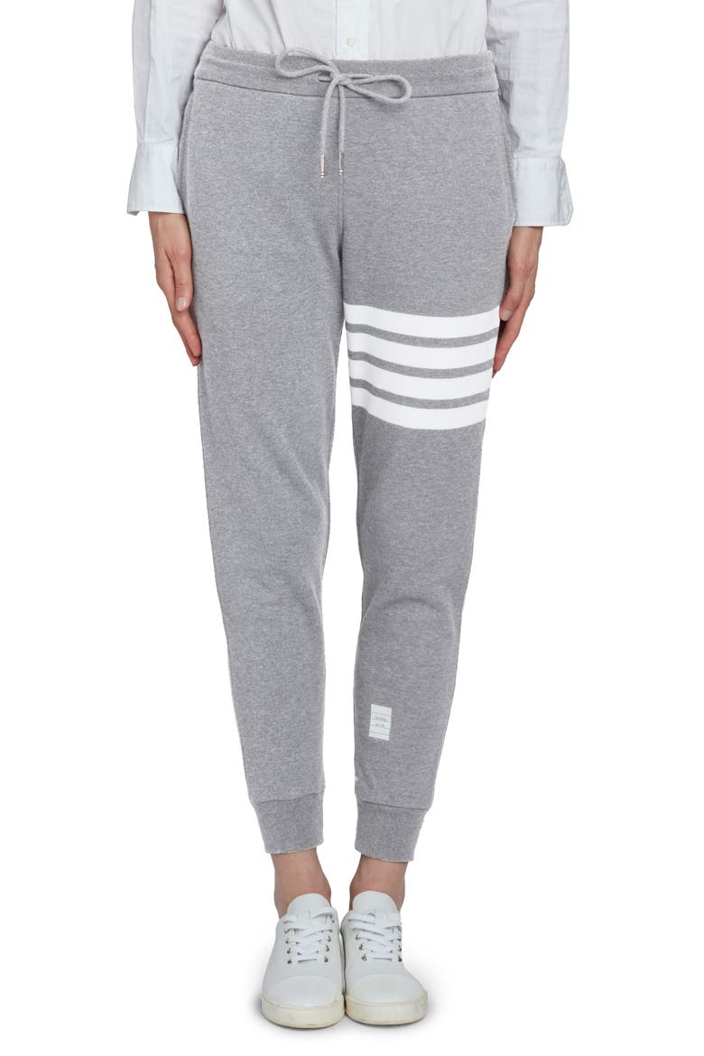 4-Bar Sweatpants, Main, color, LIGHT GREY