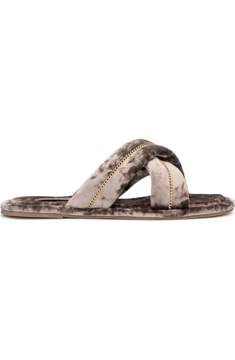 TORGEIS Cecilia Crisscross Strap Slipper, Alternate, color, Champagne