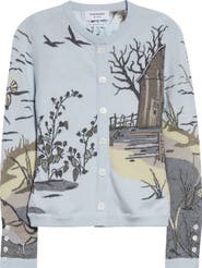 Thom Browne Seasonal Print Cashmere Cardigan