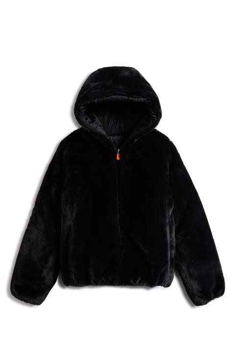 Kids' Chloe Reversible Faux Fur Hooded Puffer Jacket (Toddler, Little Kid & Big Kid)