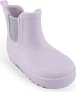 BEARPAW Kids' Shortie Rain Boot with Faux Fur Lining