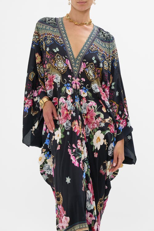 Camilla T Shape Long Kaftan Midnight In Monserrate In Midnight In Monserrate
