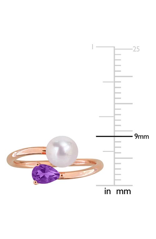 Delmar Cultured Pearl & Semiprecious Stone Crossover Ring
