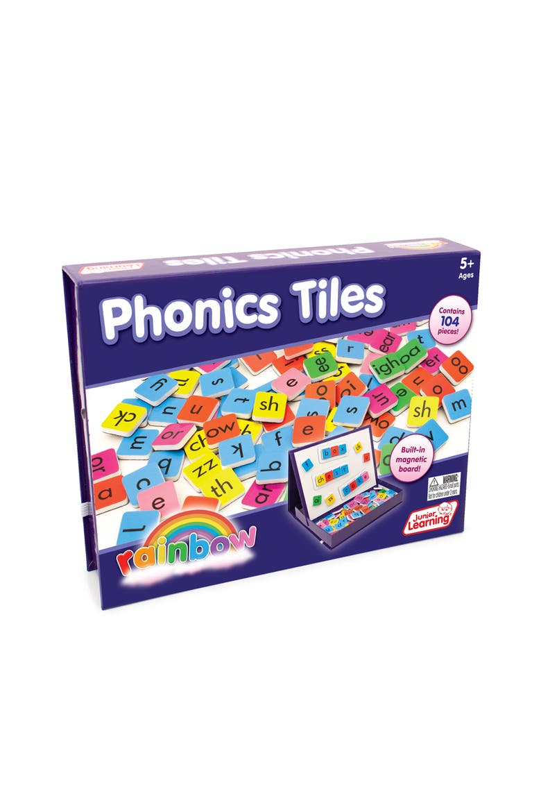Rainbow Phonics Tiles With Builtin Magnetic Board, Alternate, color, Multicolored