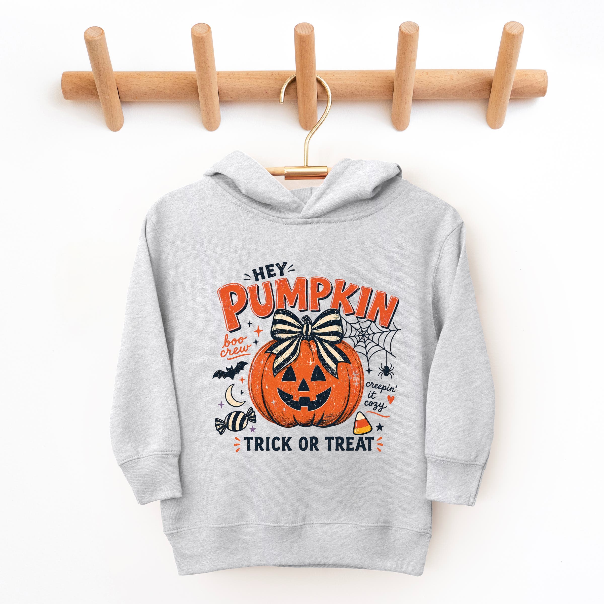 The Juniper Shop Hey Pumpkin Trick or Treat Toddler Hoodie (Women ...