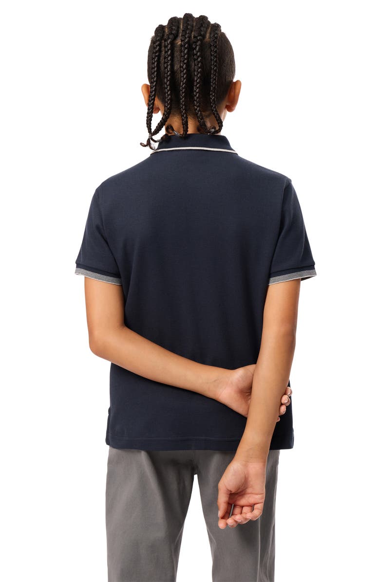 Psycho Bunny Kids' Duvall Tipped Cotton Polo, Alternate, color, 