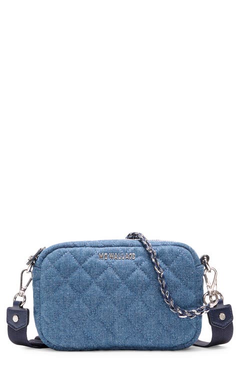 Mini Crosby II Quilted Denim Crossbody Bag