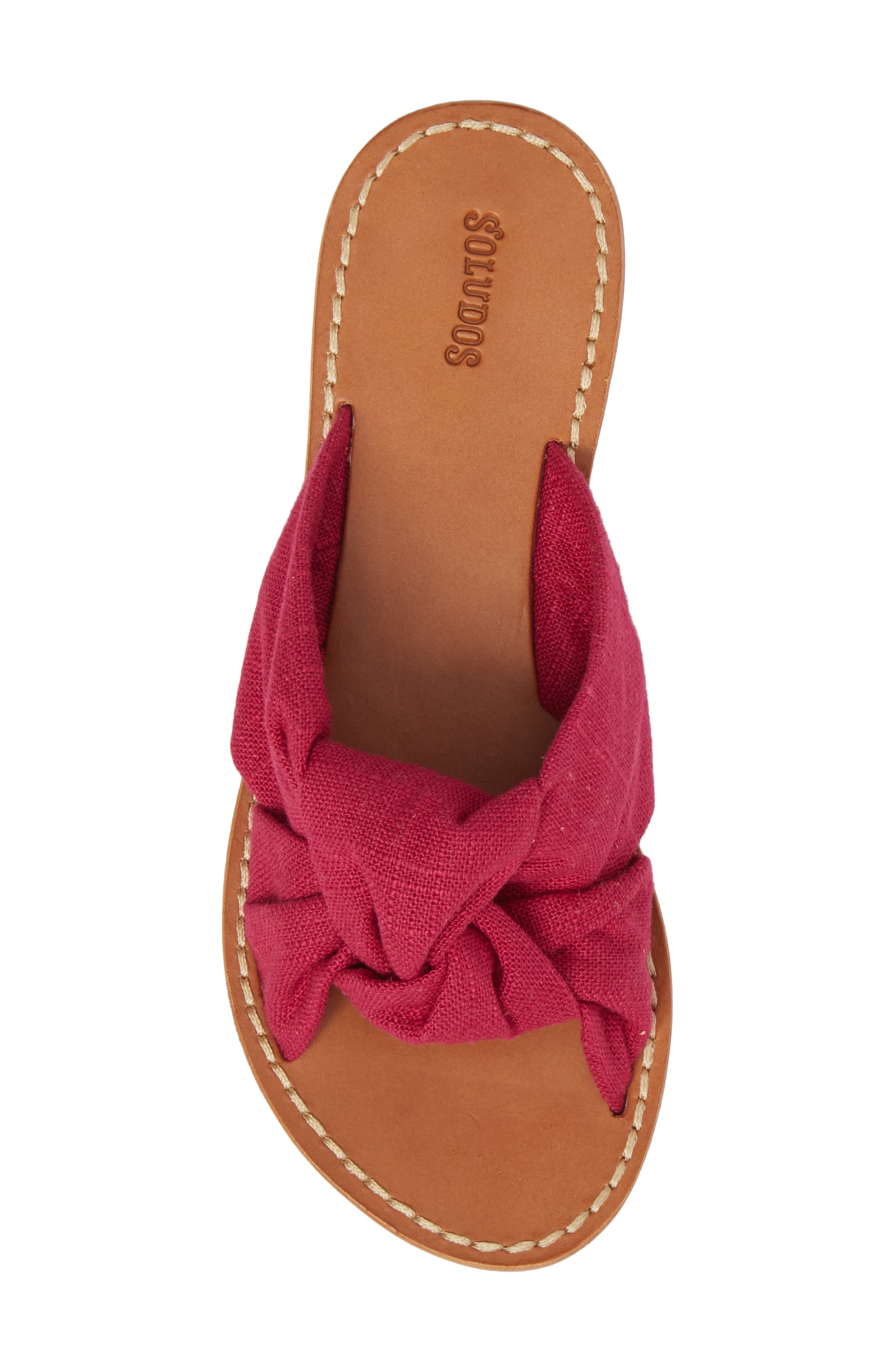 Soludos Knotted Slide Sandal, Alternate, color, 