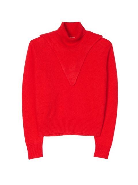 Dual-Collar Cashmere Sweater