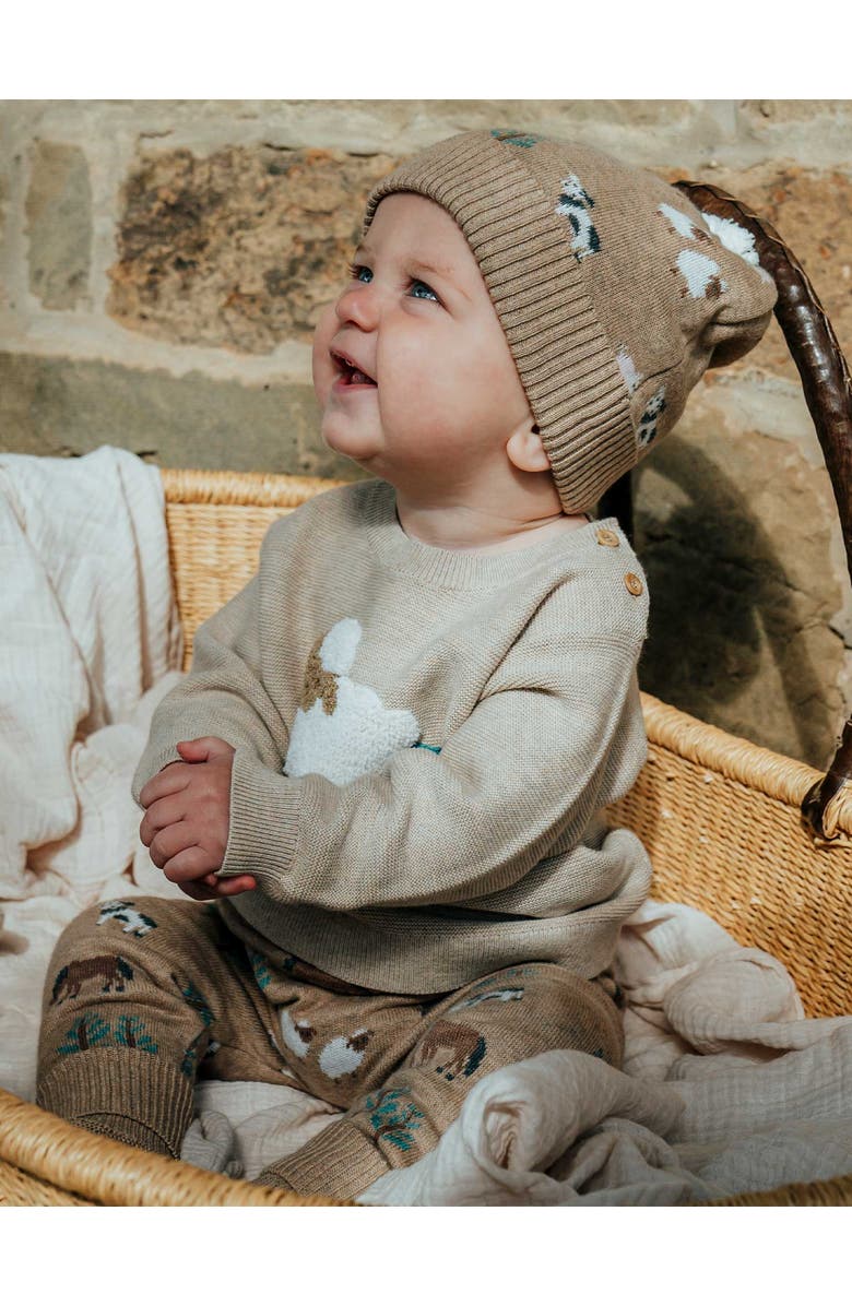 Purebaby On The Farm Beanie, Alternate, color, Farm Jacquard