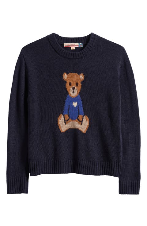 Kids' Bear Stitched Knit Sweater (Big Kid)