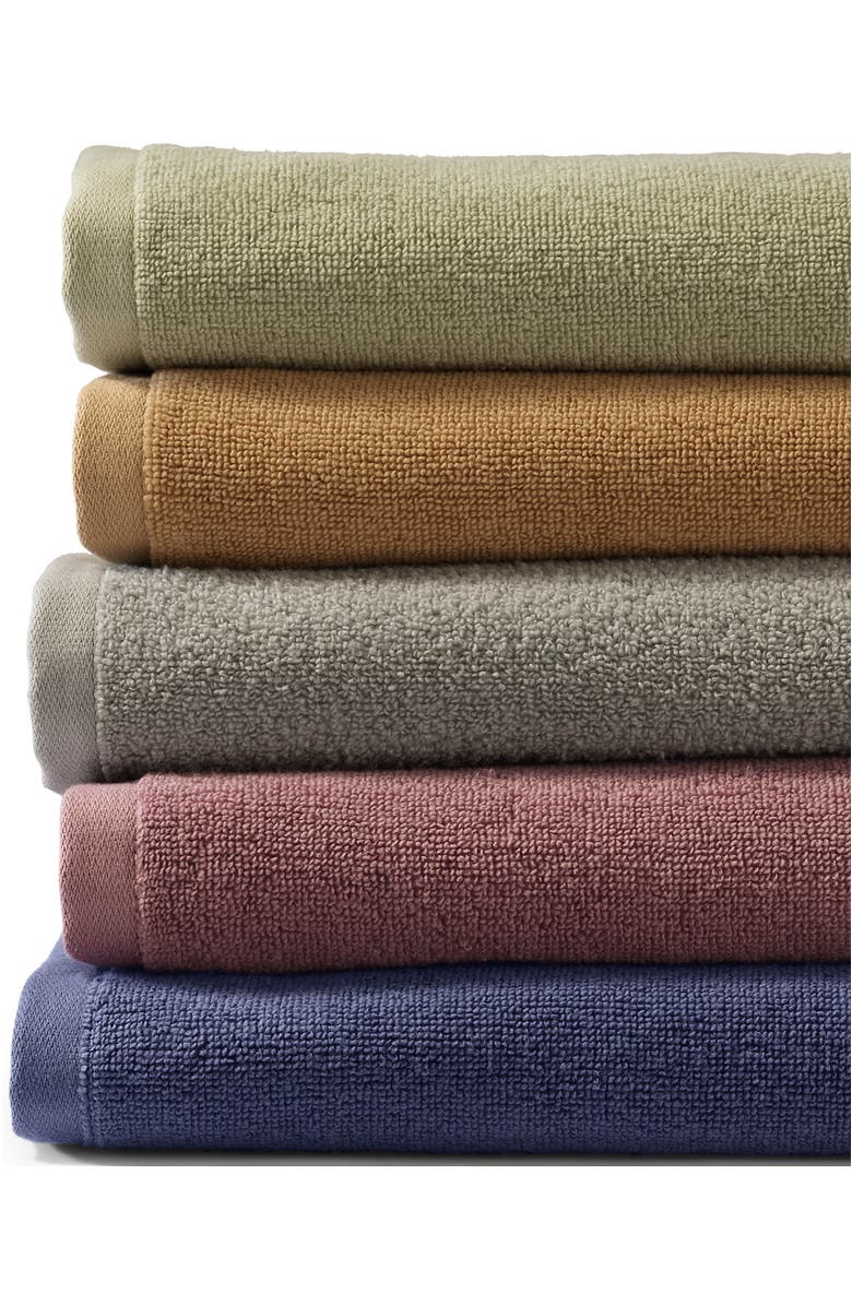 Lands' End Quick-Dry Cotton 6-Piece Bath Towel Set, Alternate, color, Rich Camel