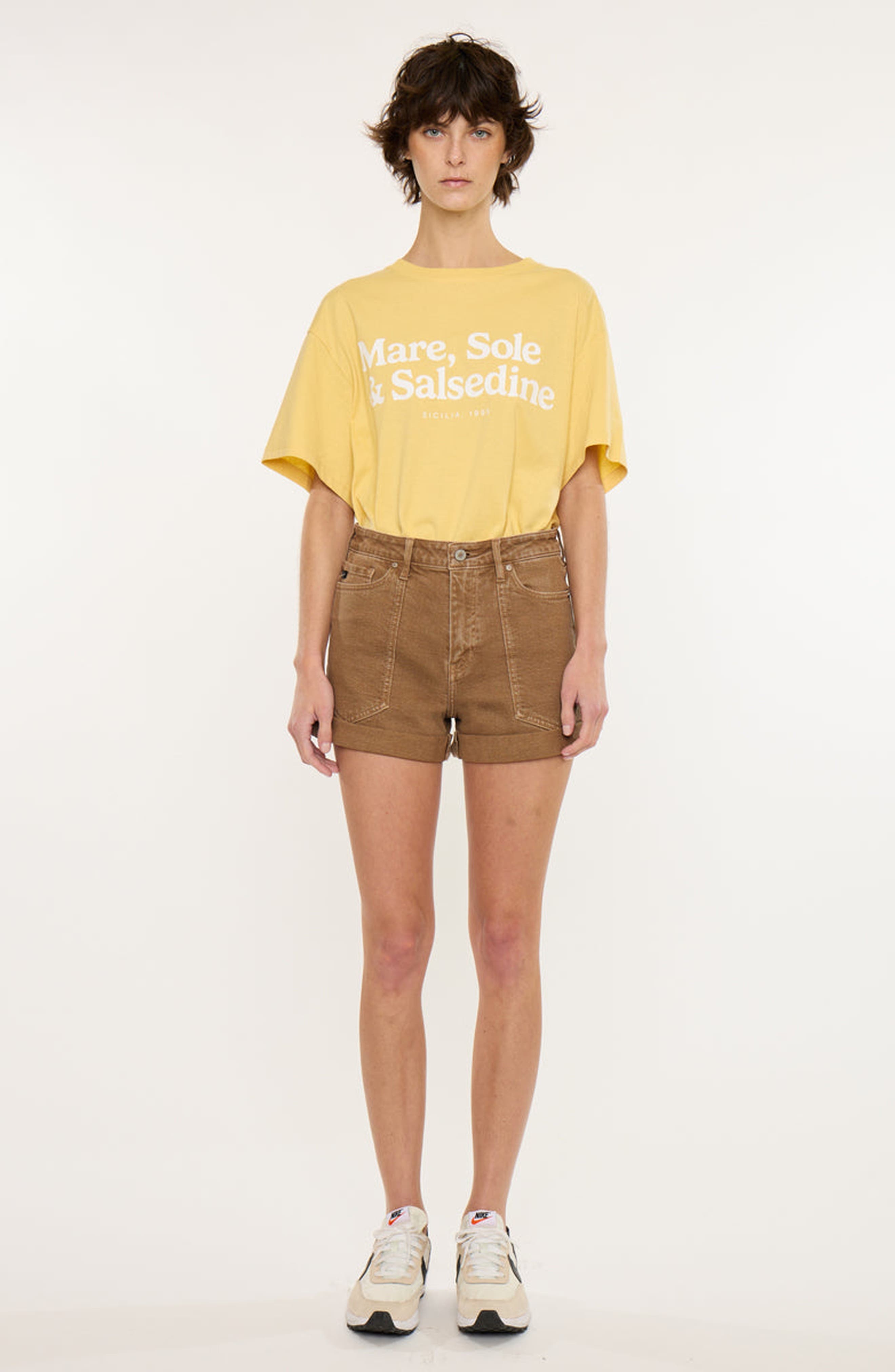 Clara High Rise Mom Cargo Shorts - image 3