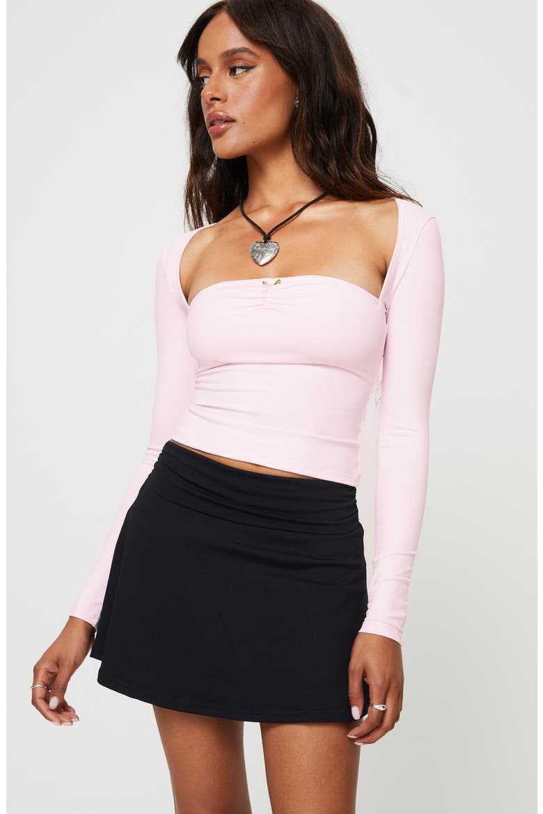 Adella Square Neck Cutout Top, Alternate, color, PINK